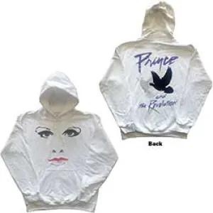 Prince Unisex Pullover Hoodie: Faces & Doves (Back Print)