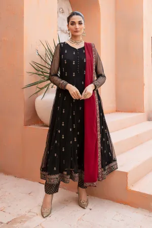 3 Piece Embroidered Net Suit | DW-EF24-116