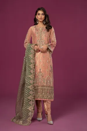 3 Piece Embroidered Organza Suit | SF-EF24-37