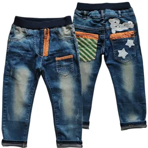 5107 Kids Boys' Jeans Trousers Elastic Waist Spring And Fall  children's