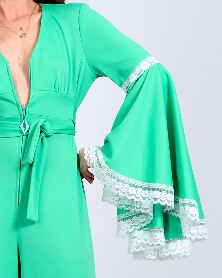 70s Bell Sleeve Palazzo Jumpsuit