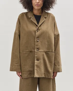 7115 Sandwashed Blazer Coat, Washed Walnut