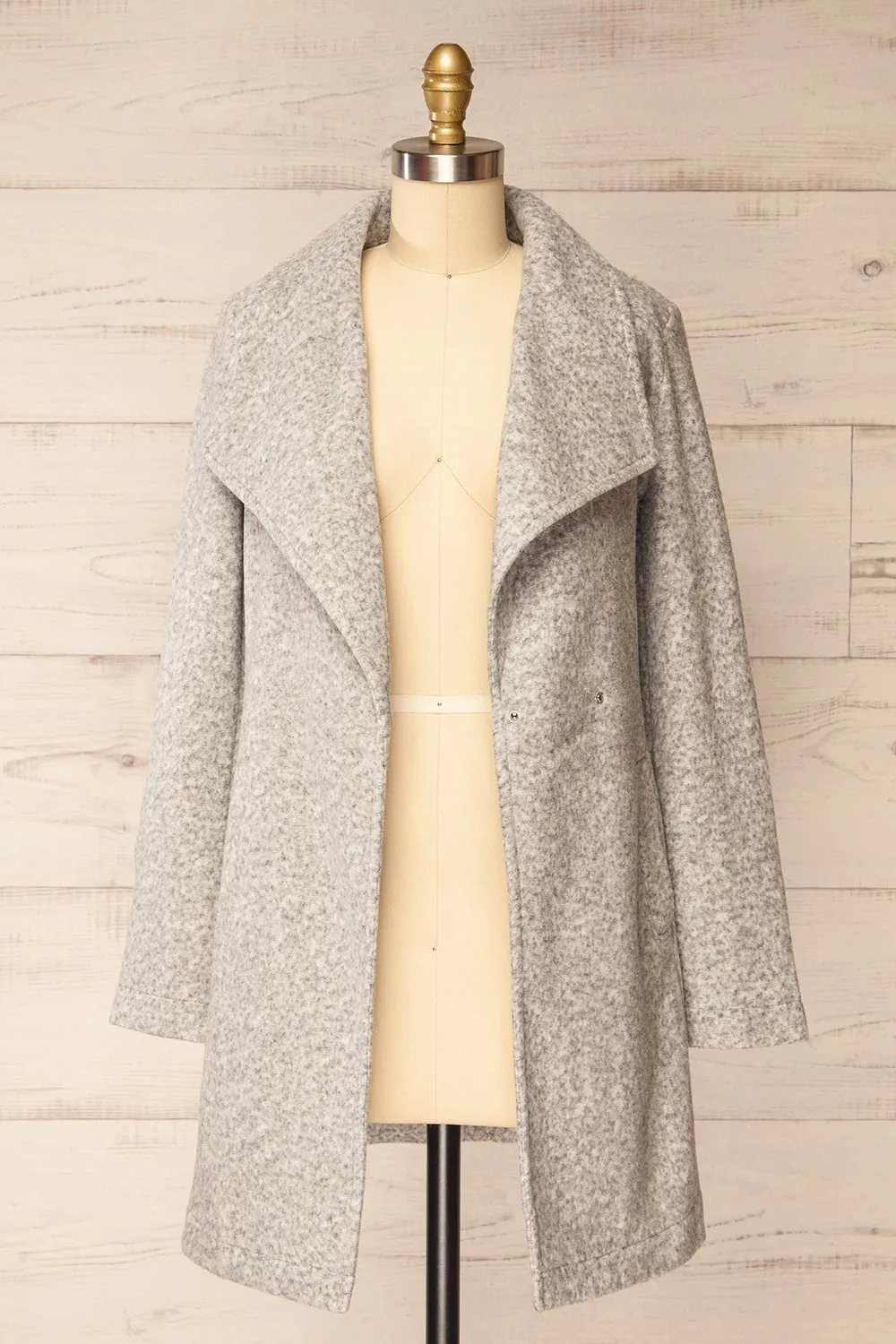 Abasha Grey | Short Felt Coat