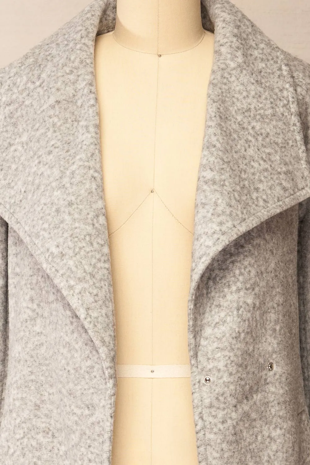 Abasha Grey | Short Felt Coat