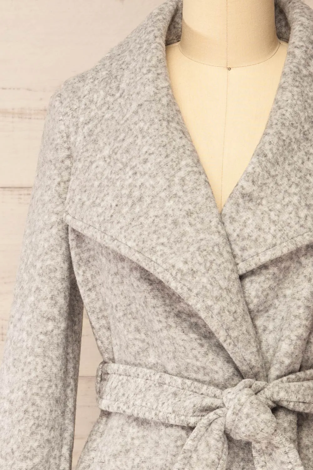 Abasha Grey | Short Felt Coat