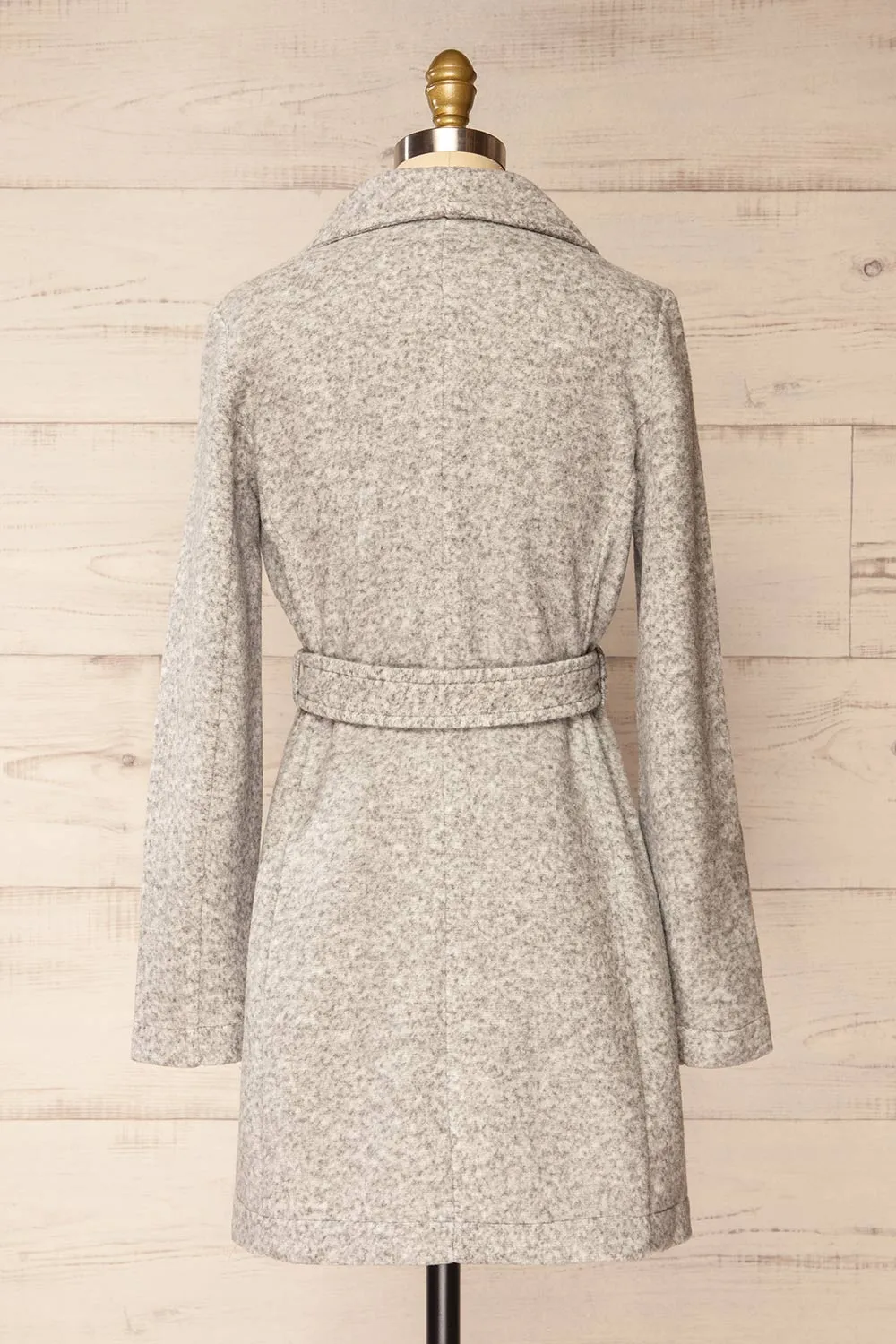 Abasha Grey | Short Felt Coat