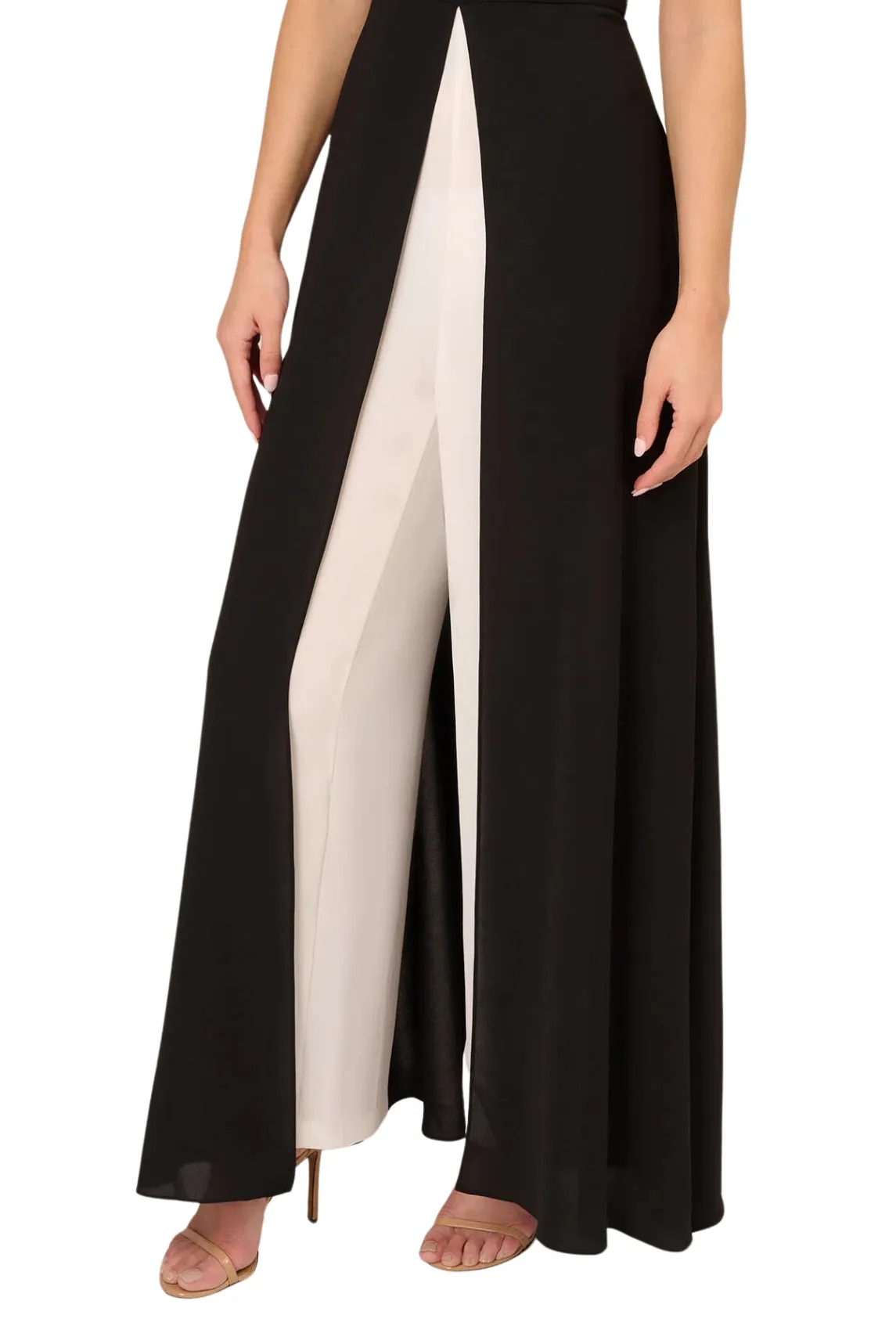 Adrianna Papell Off The Shoulder Wide Leg Jumpsuit - Wholesale