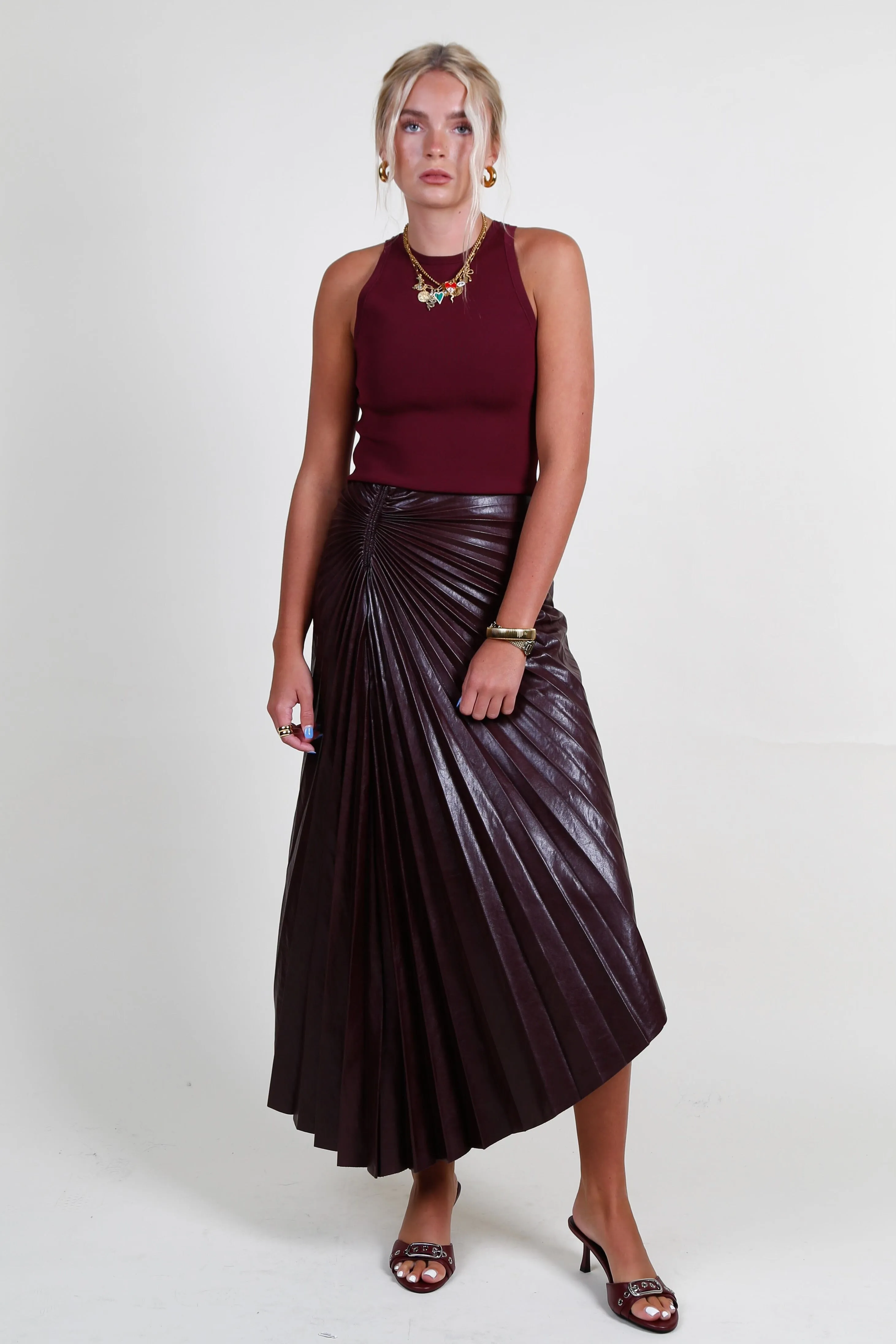 A.L.C. | Tracy Skirt - Cordovan