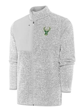 Antigua Fortune Milwaukee Bucks Full Zip Jacket