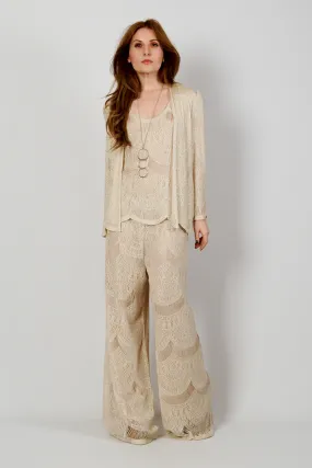 Art Deco Crochet Pant Suit