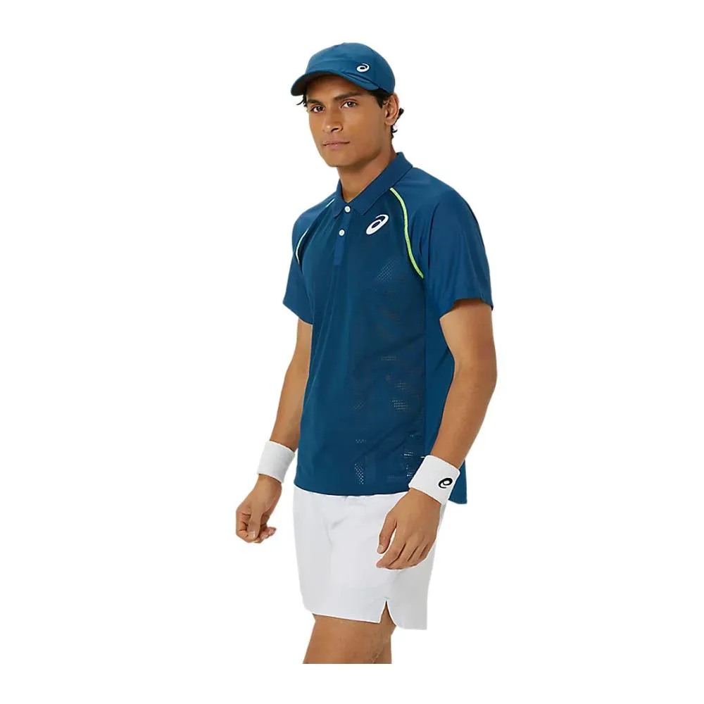 Asics Men's Match Actibreeze Polo - Mako Blue