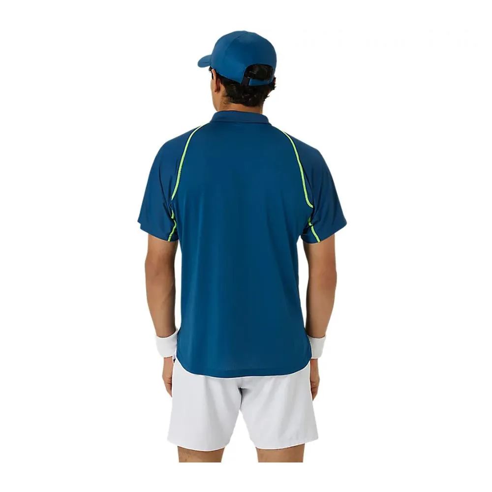 Asics Men's Match Actibreeze Polo - Mako Blue