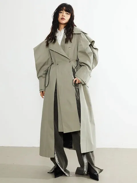 Atadi Drawstring Trench Coat