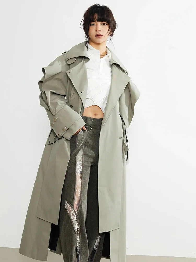 Atadi Drawstring Trench Coat