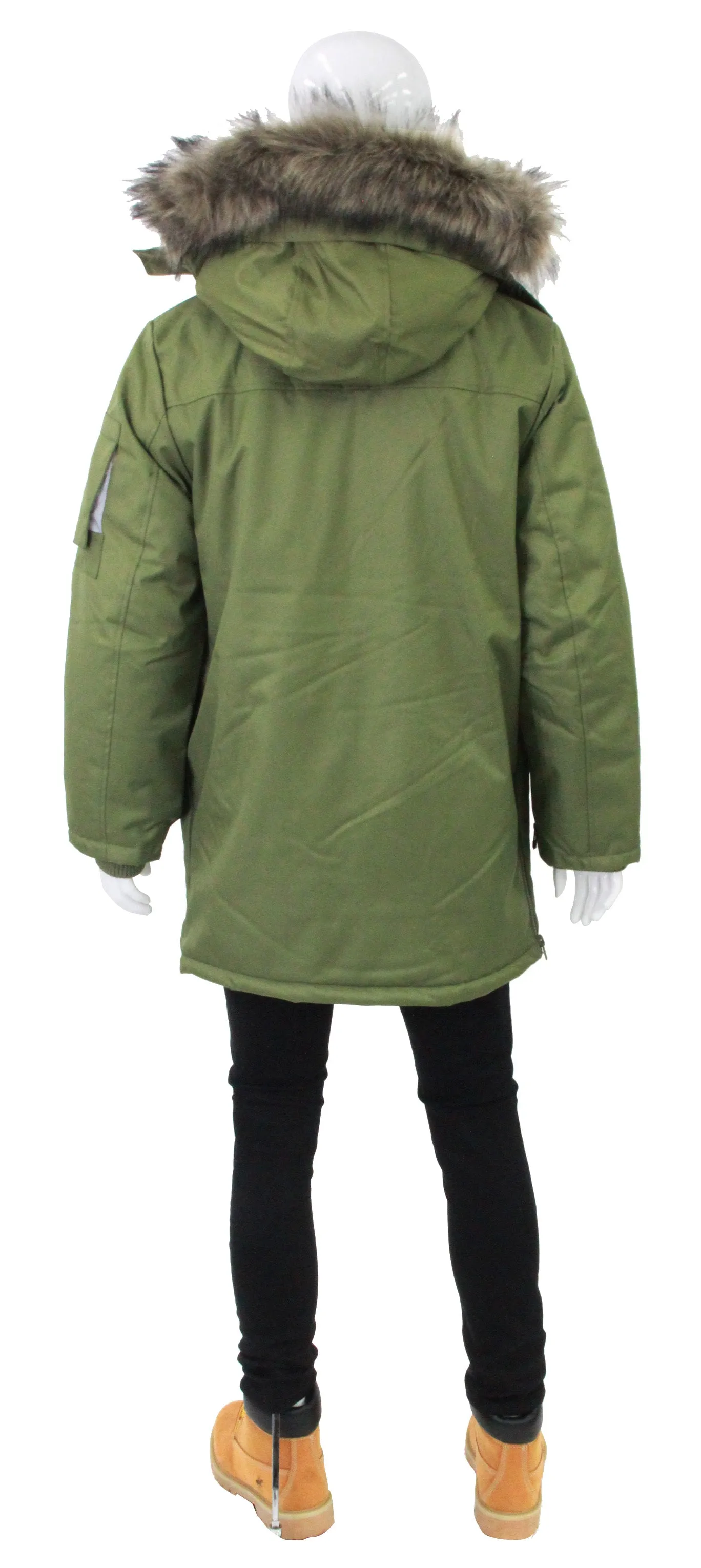 AWAKNDLAND,PATCH POCKET-PARKA-CASUAL JKTS-AM1055-B-ARMY