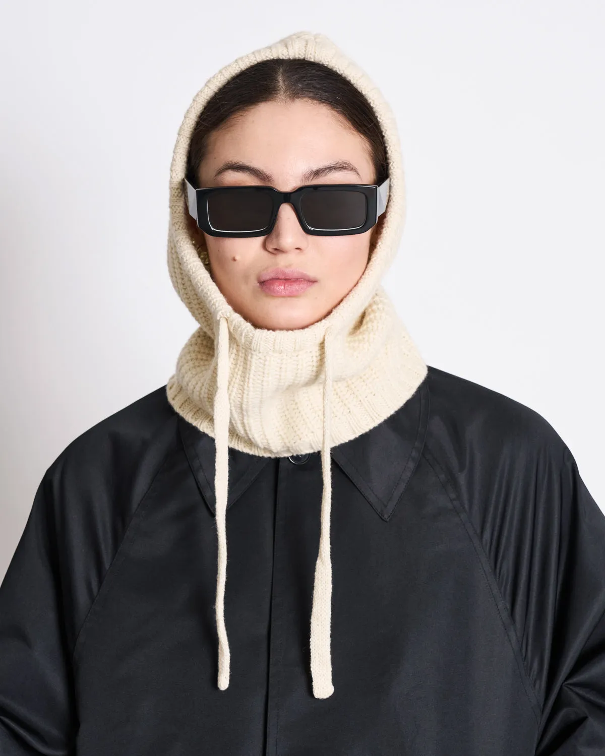 BALACLAVA PIOGGIA OFFWHITE GOTS