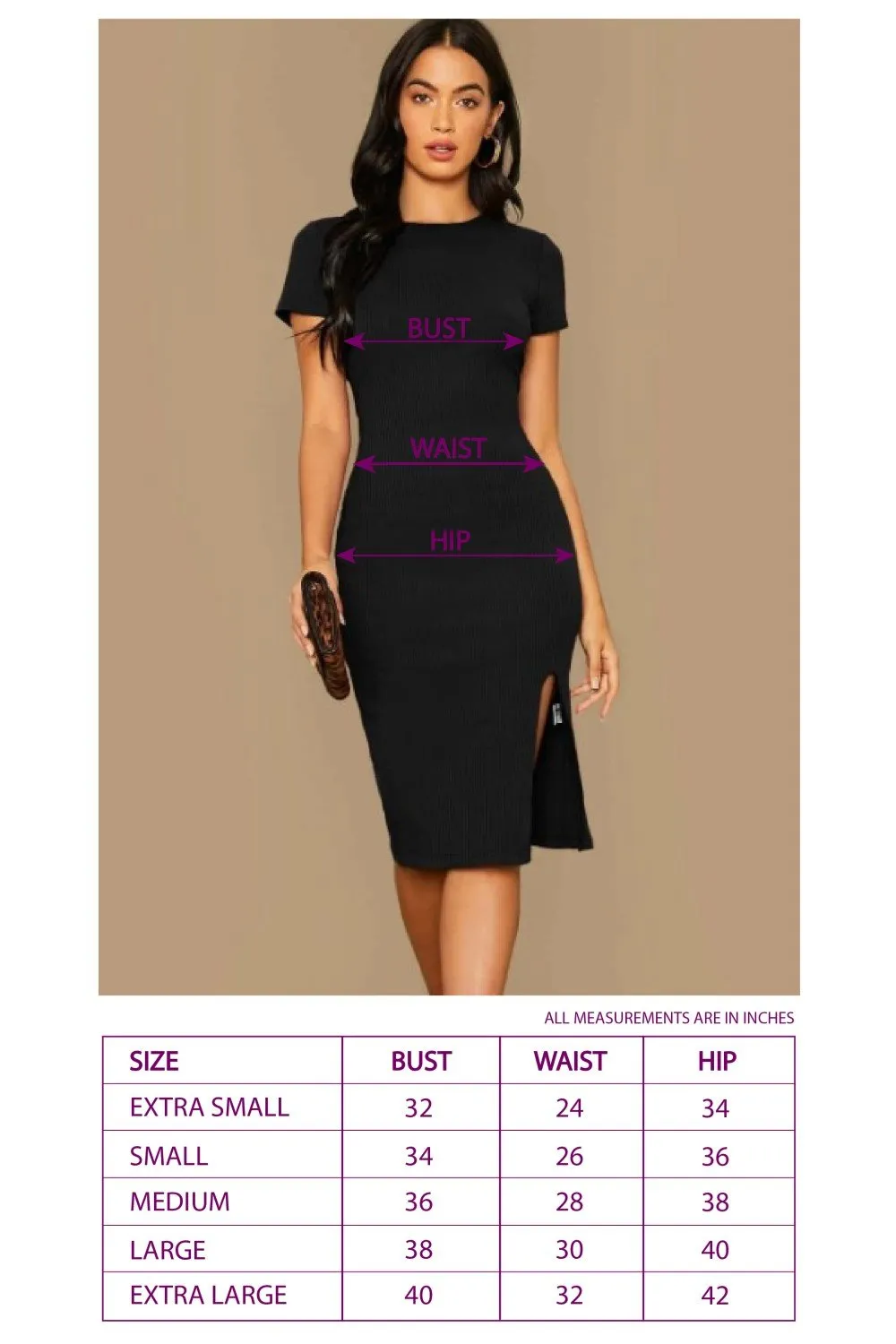 Basic Bodycon Dress Black