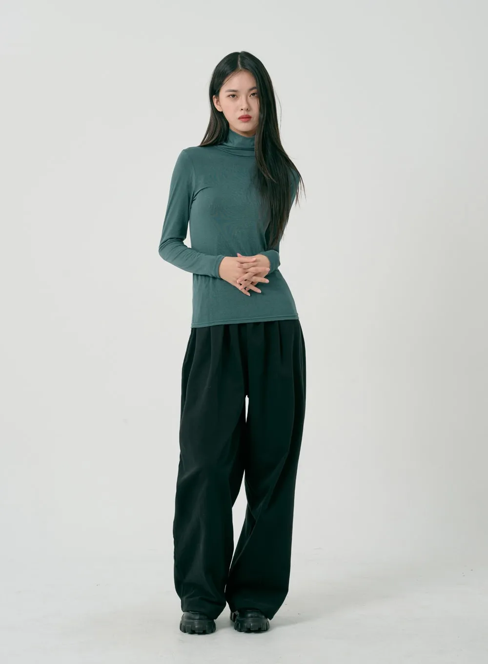 Basic Long Sleeve Turtleneck ID07