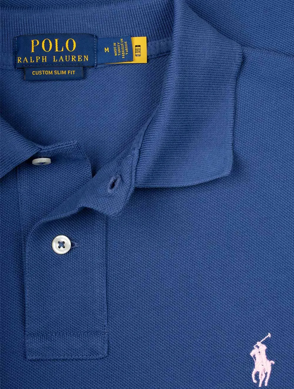 Basic Mesh Polo Shirt Royal