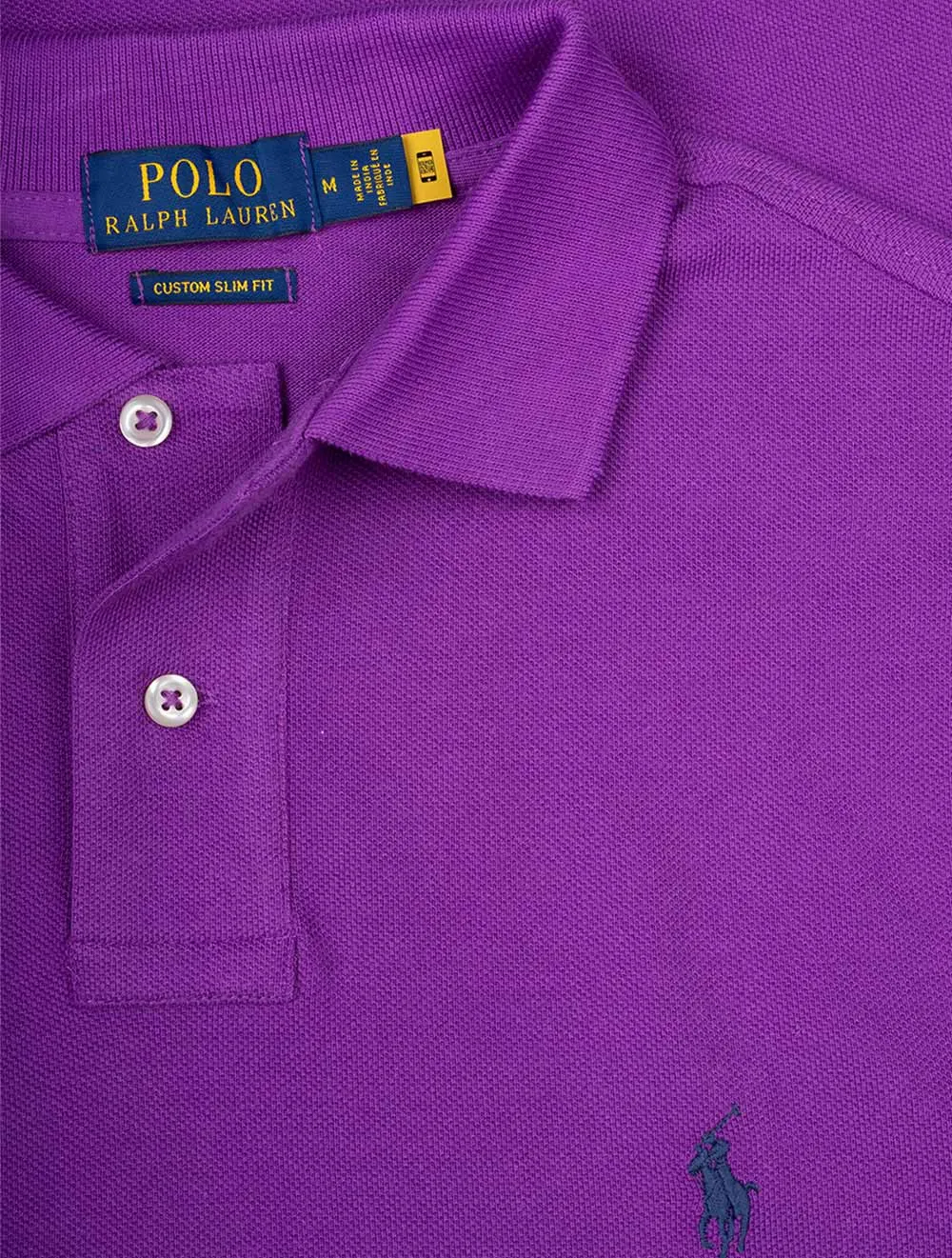 Basic Short Sleeve Polo Purple