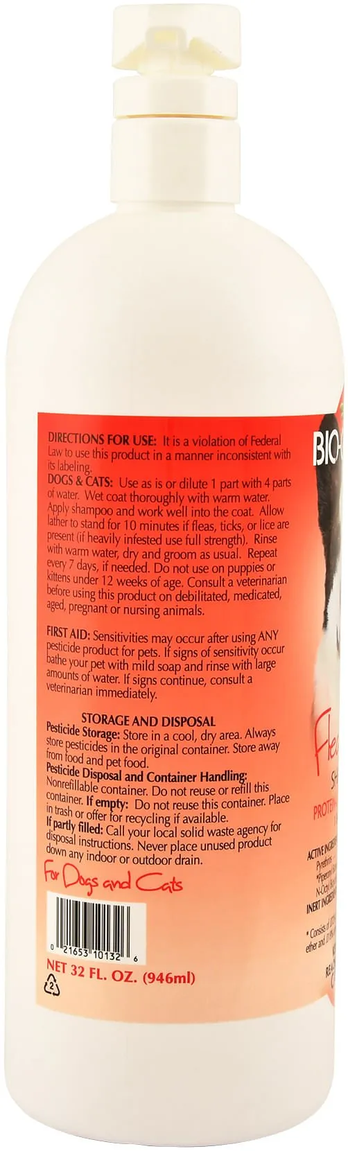 Bio-Groom Concentrated Flea & Tick Shampoo, 32 oz