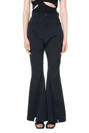 Black Flared Trousers