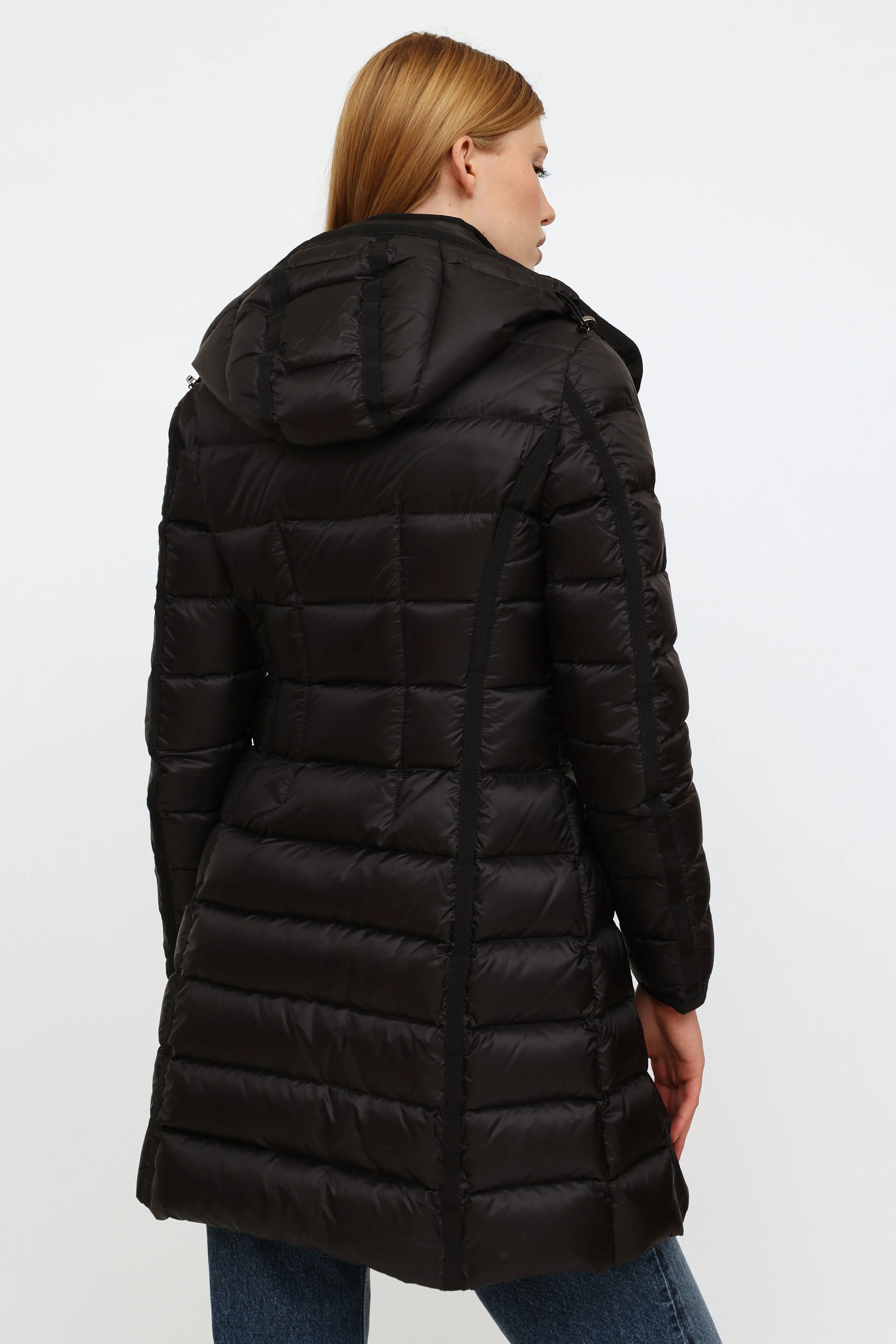 Black Hermine Down Coat