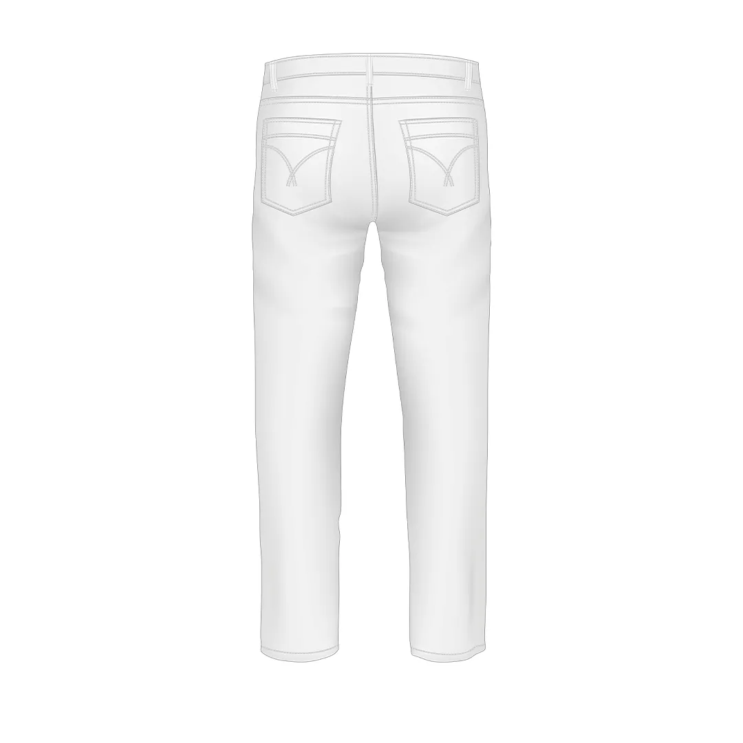 Black Hound Women's White Polo Jeans