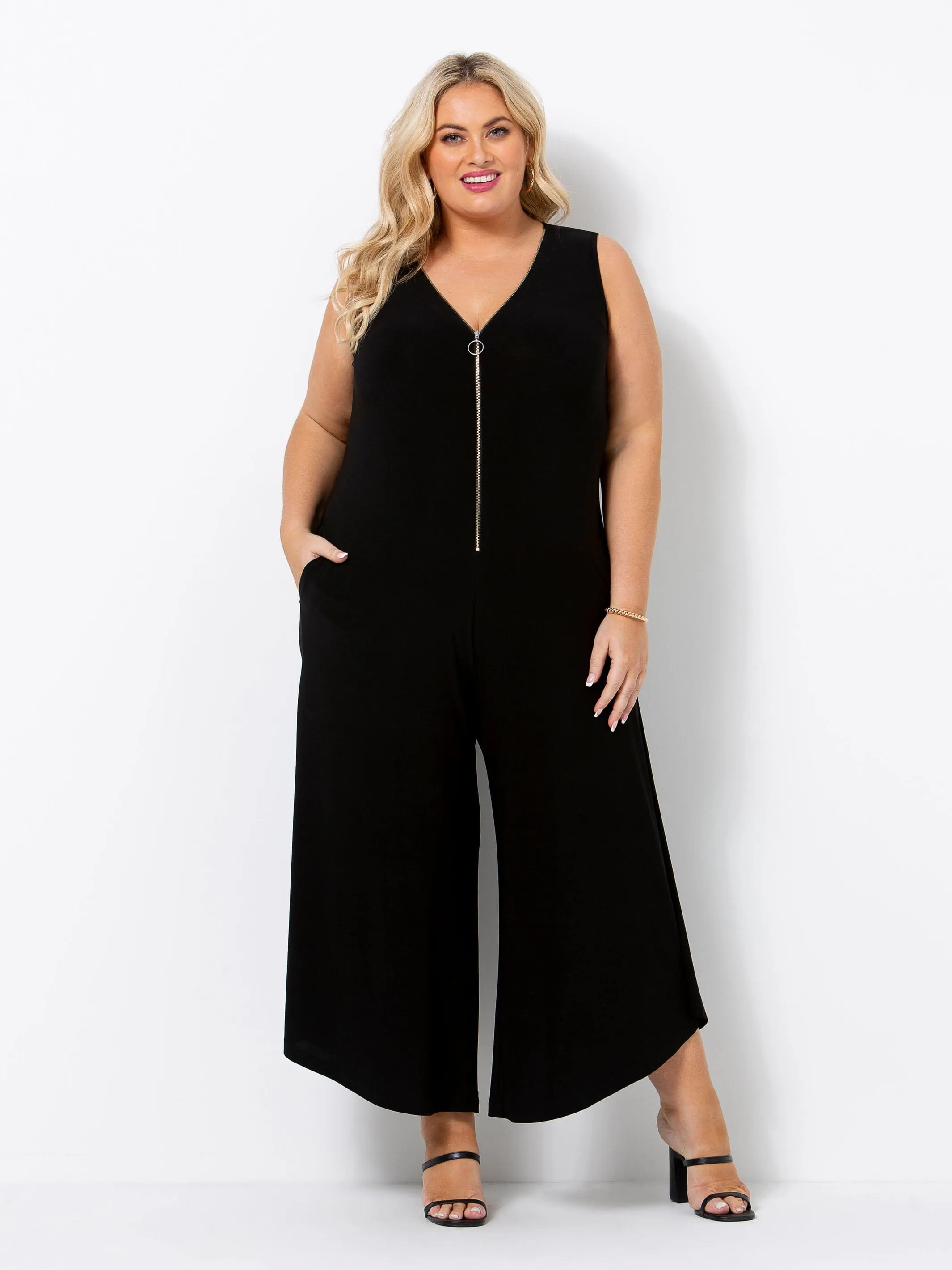 Black Jersey Jumpsuit