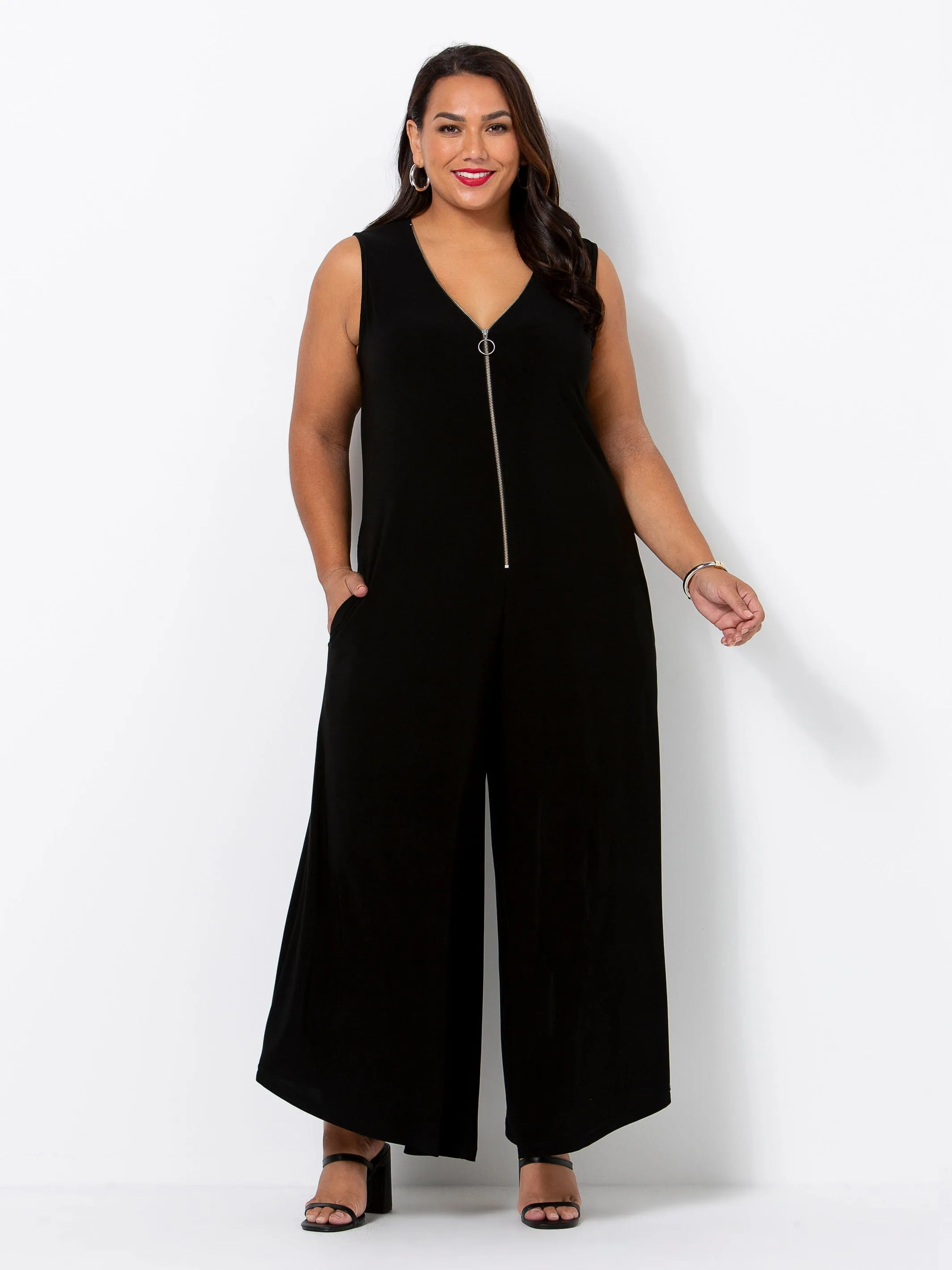 Black Jersey Jumpsuit