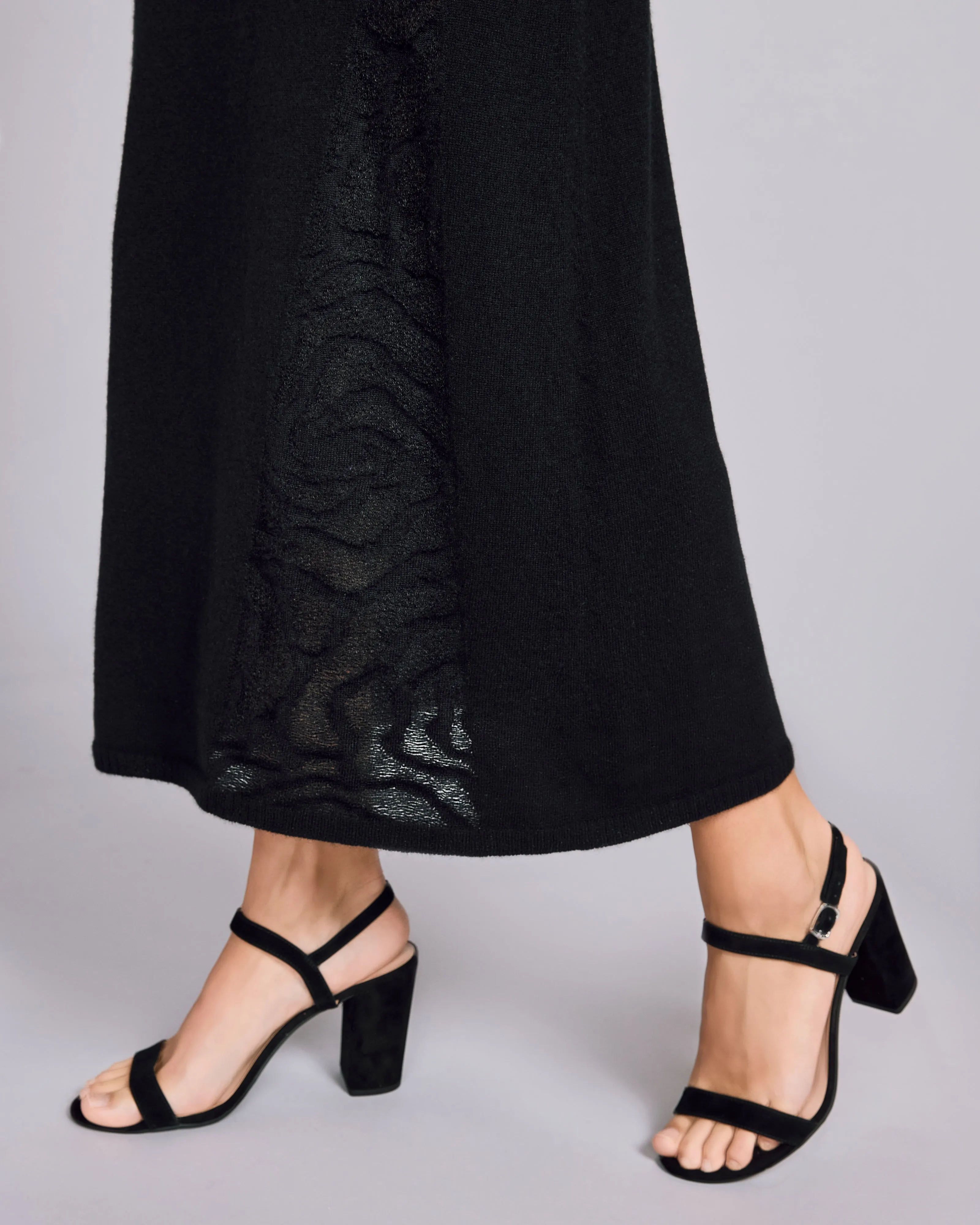 Black Lace Maxi Skirt