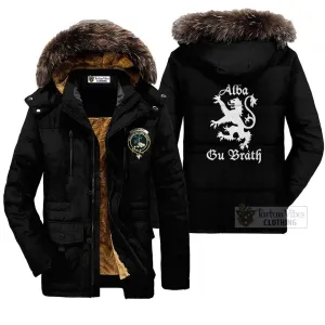 Burnett Family Crest Parka Jacket Lion Rampant Alba Gu Brath Style