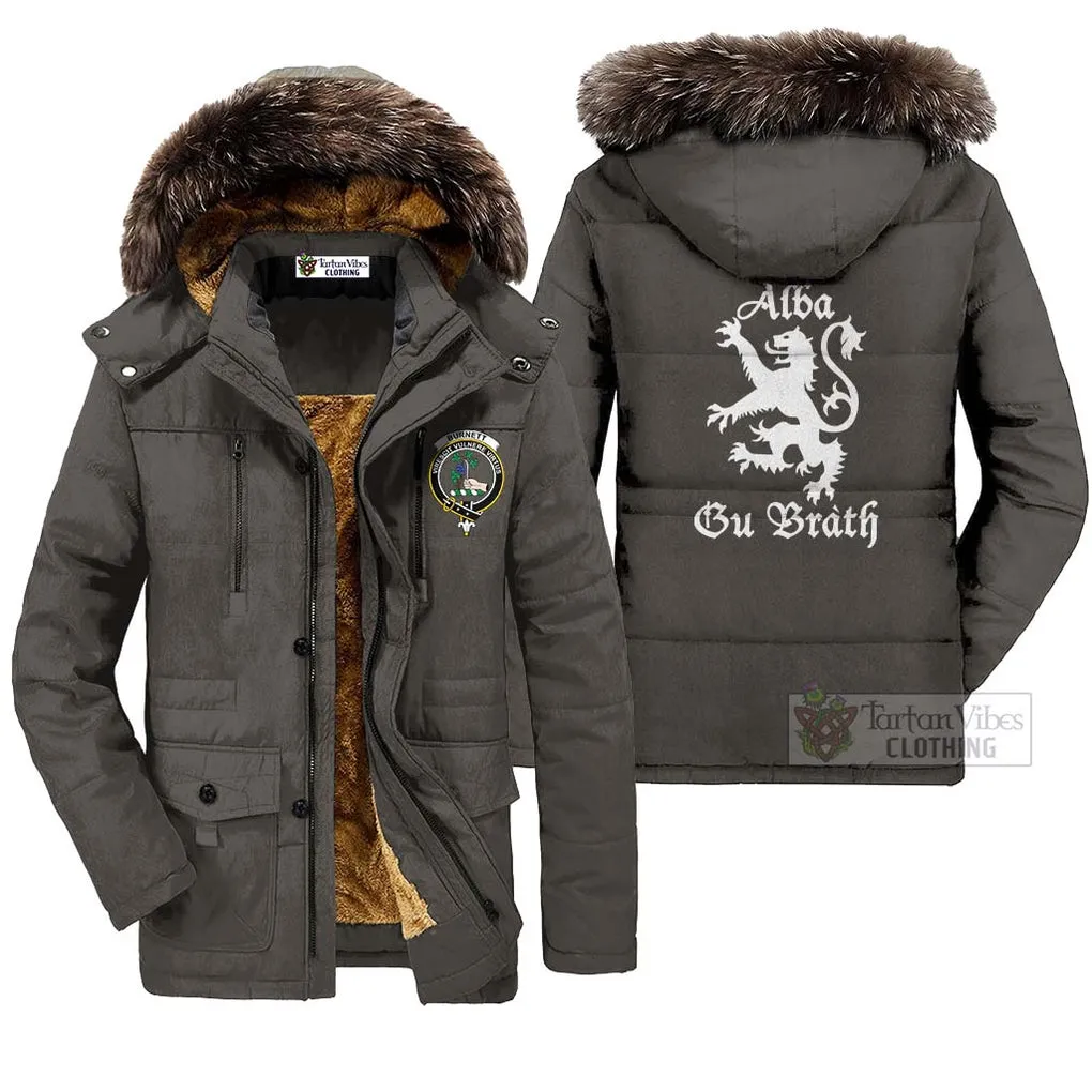 Burnett Family Crest Parka Jacket Lion Rampant Alba Gu Brath Style