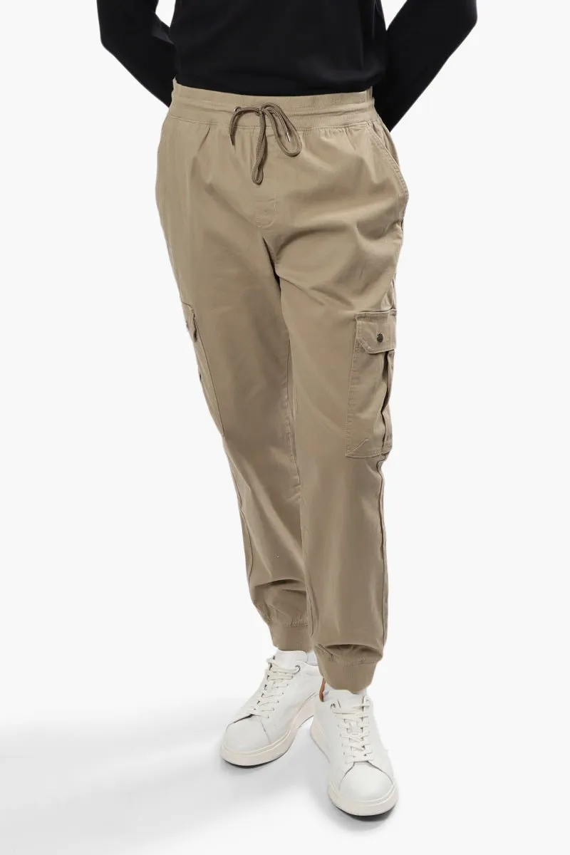 Canada Weather Gear Tie Waist Cargo Pants - Beige