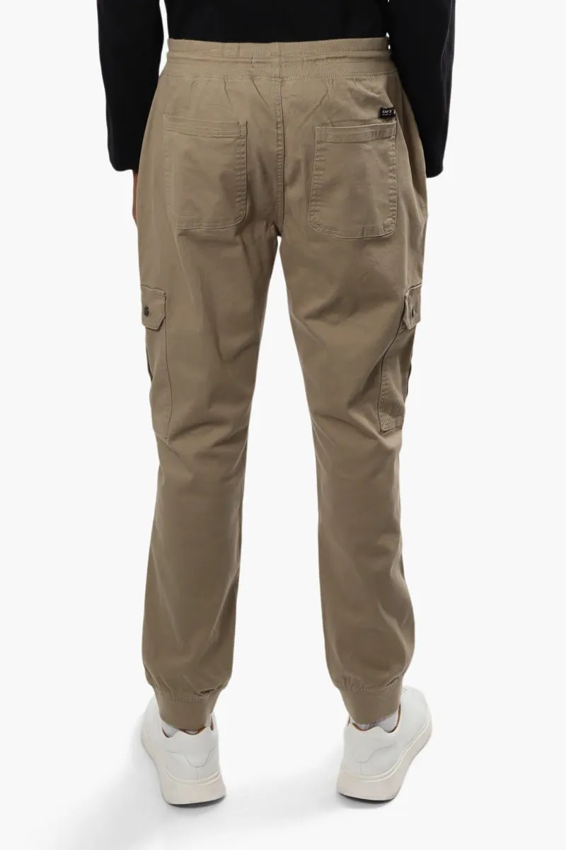 Canada Weather Gear Tie Waist Cargo Pants - Beige