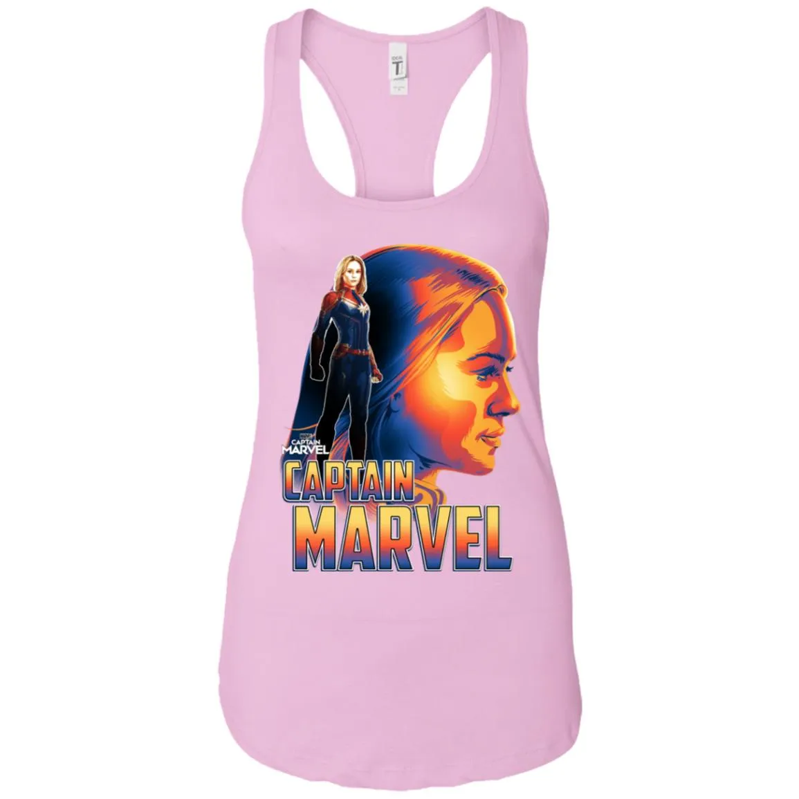 Captain Marvel Bold Sunset Portrait Women Tank Top