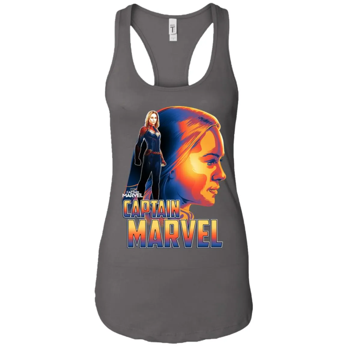 Captain Marvel Bold Sunset Portrait Women Tank Top