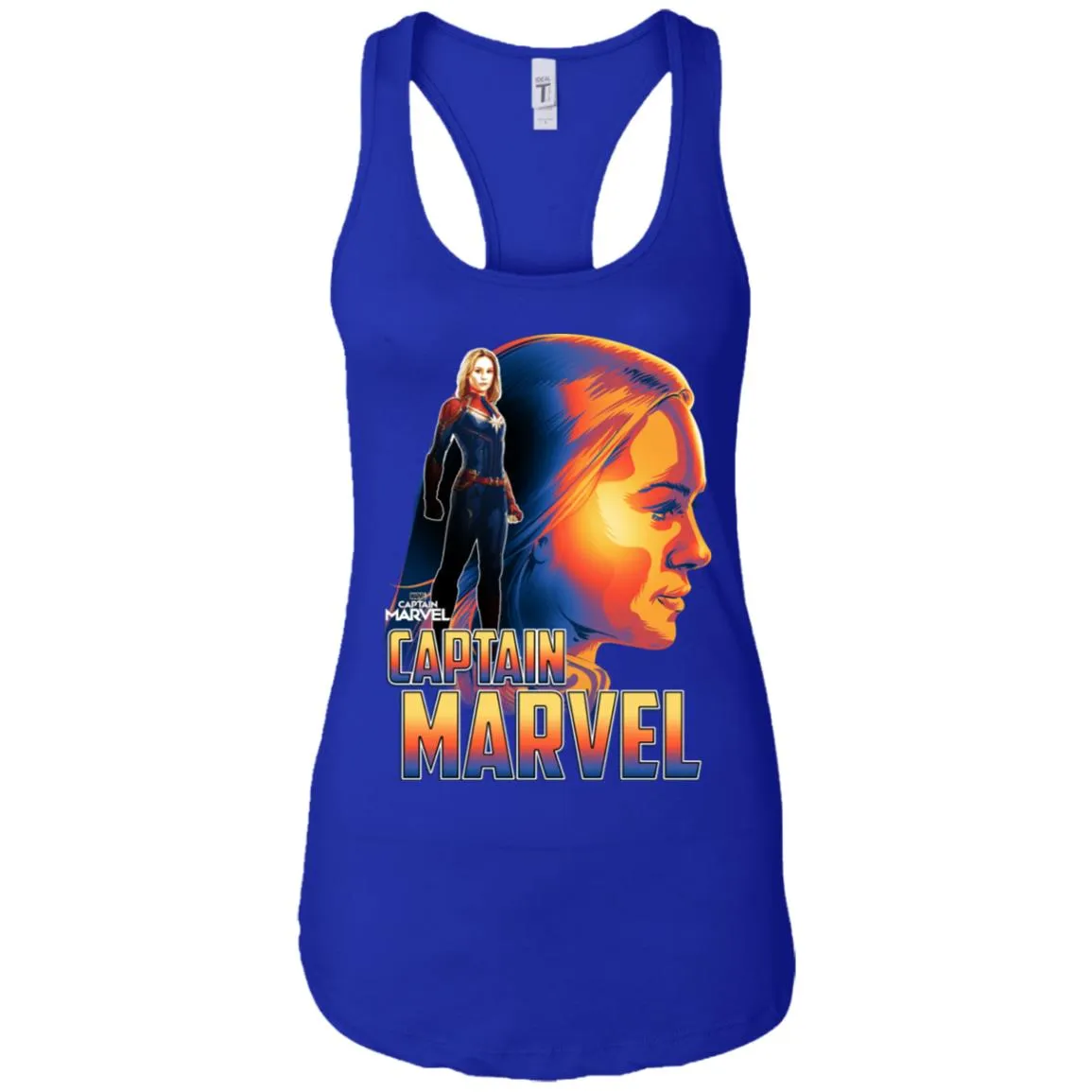 Captain Marvel Bold Sunset Portrait Women Tank Top