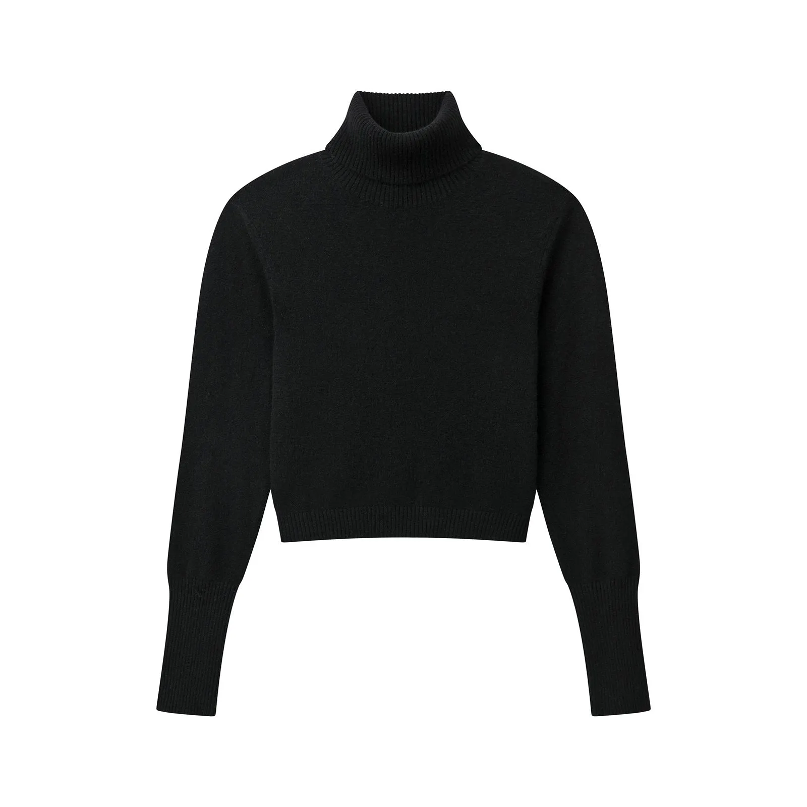 Cashmere Cropped Turtleneck