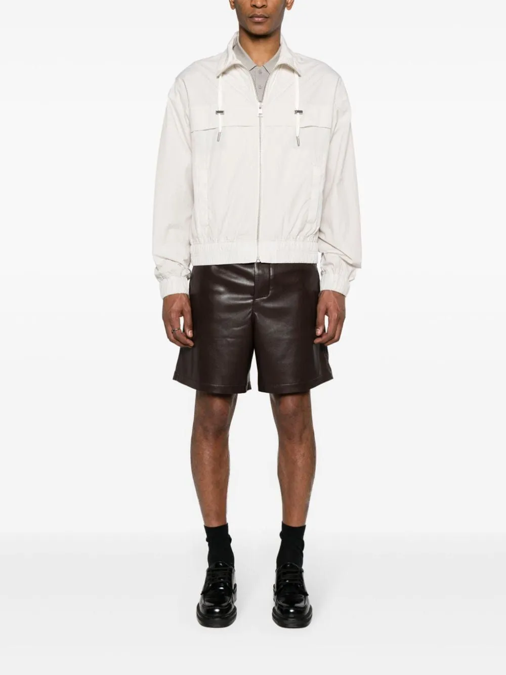 Chalk Men's Windbreaker by AMI PARIS