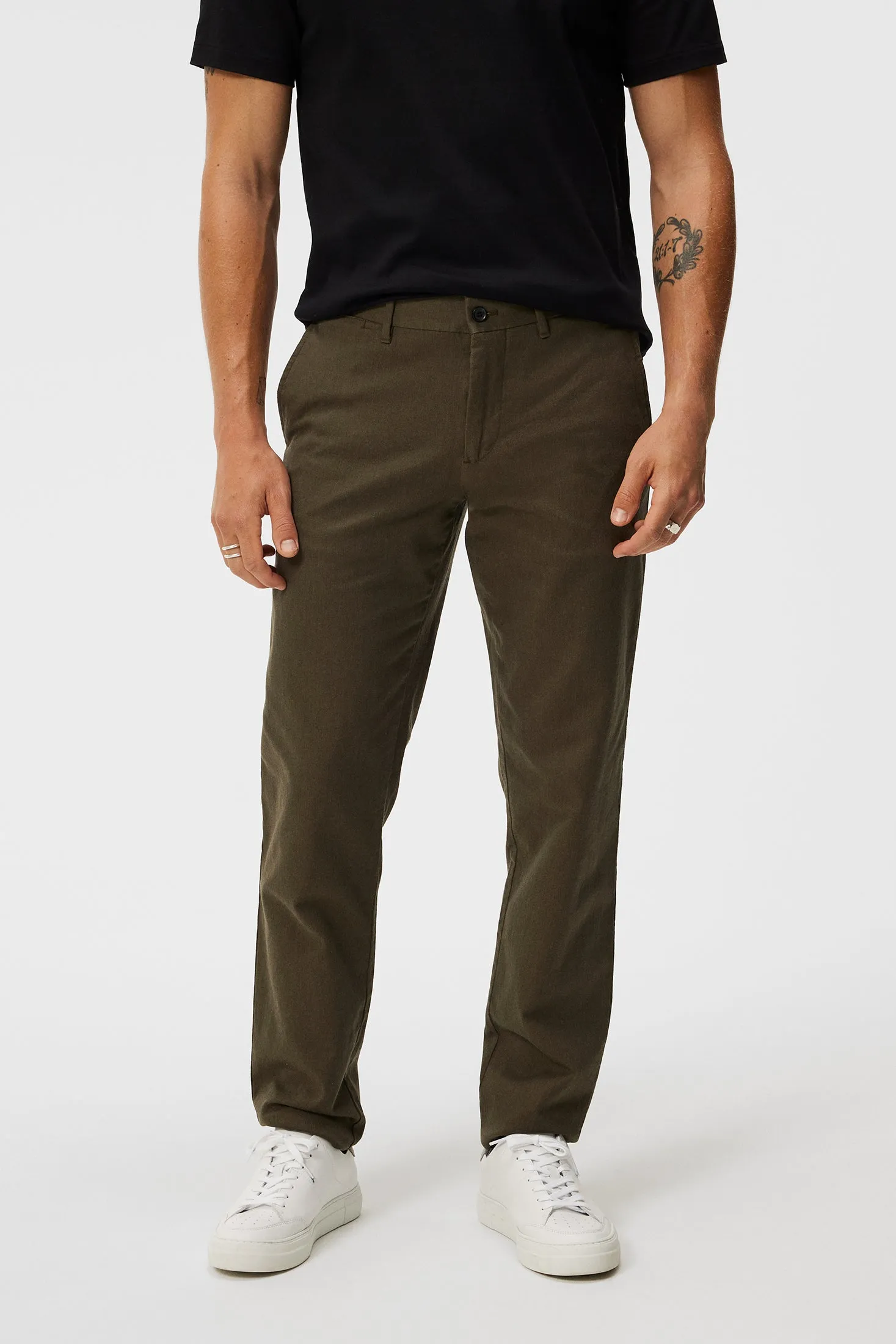 Chaze Flannel Twill Pants / Forest Green