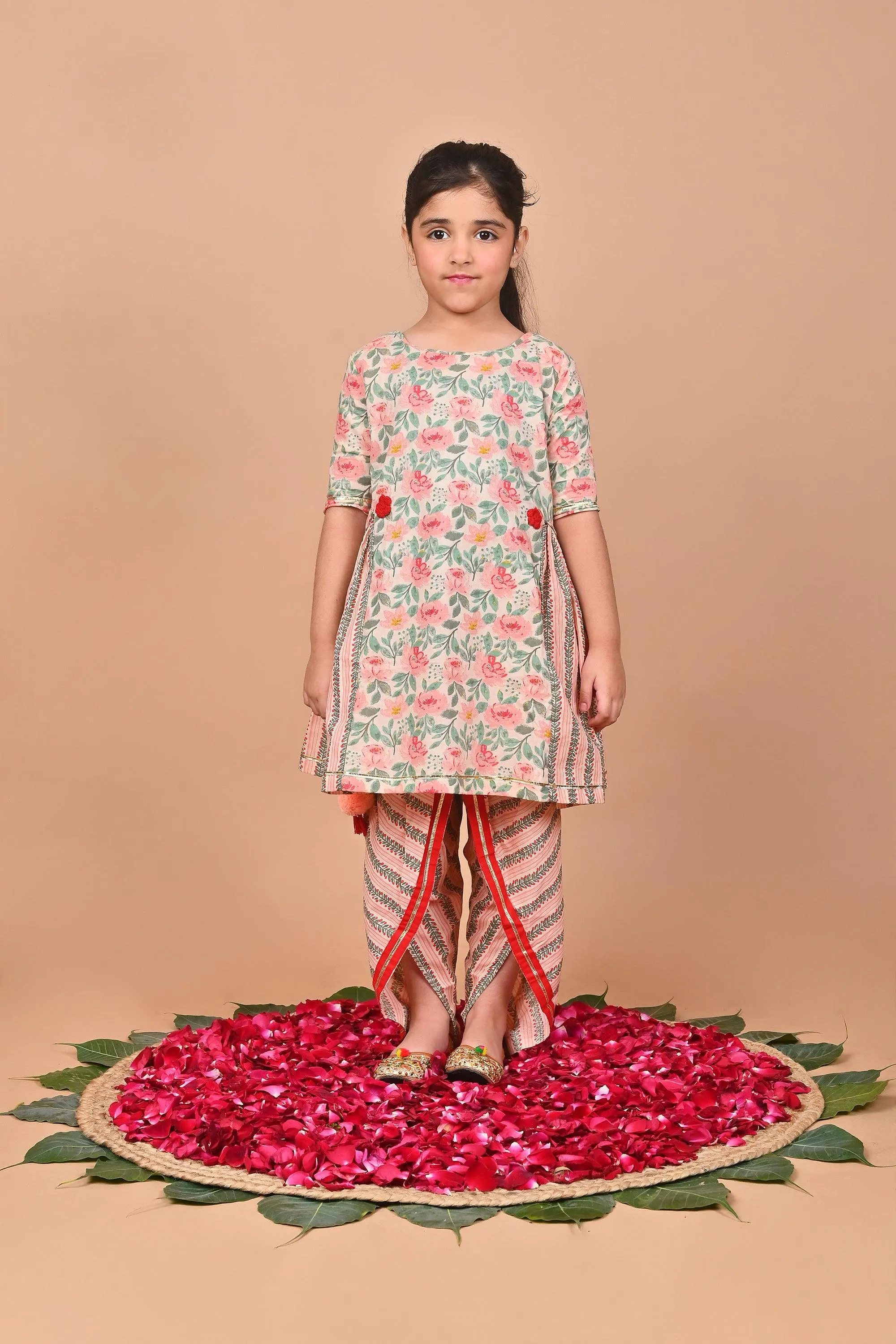 Chia Girls Dhoti Set