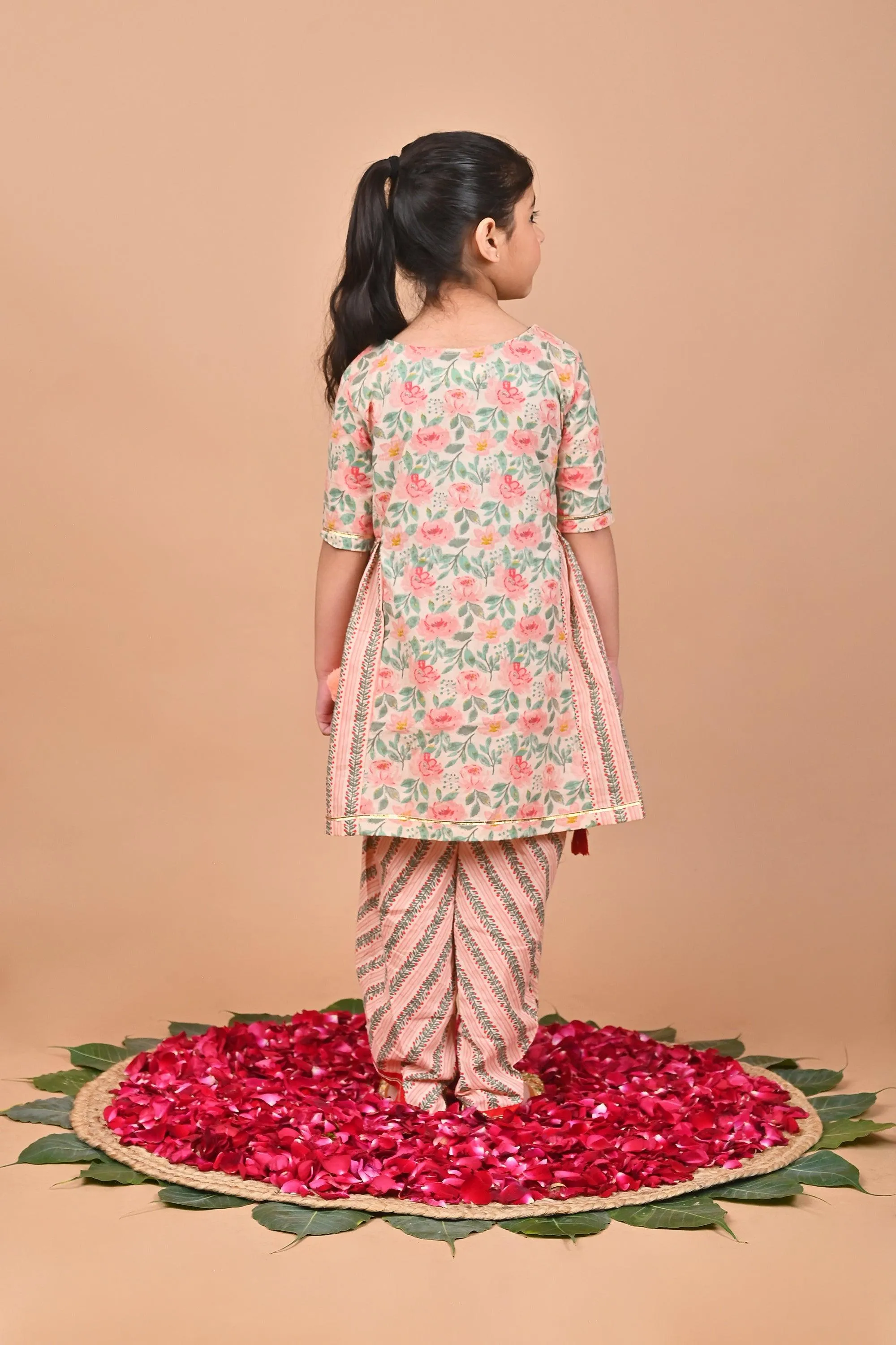 Chia Girls Dhoti Set