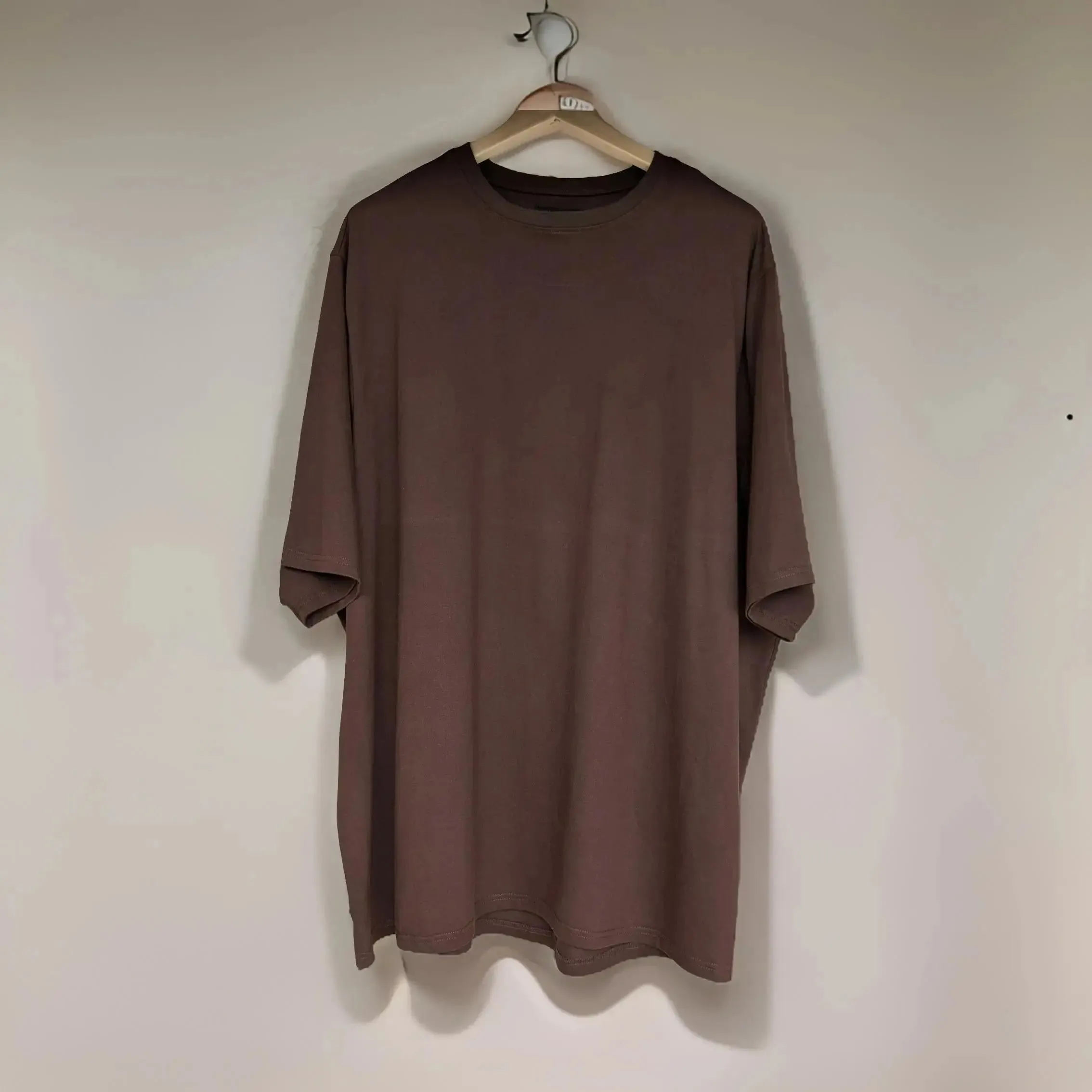 Chocolate Brown Cotton Sweatshirt Half Sleeve (100% Cotton)