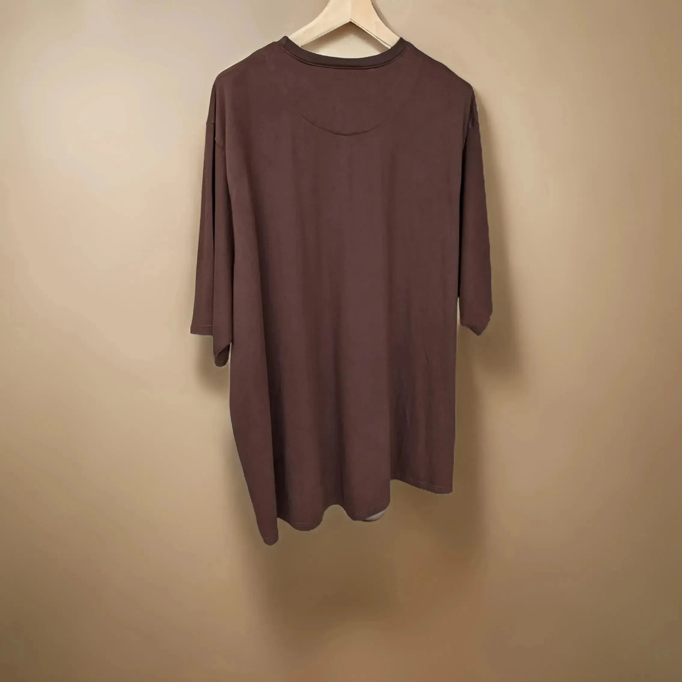 Chocolate Brown Cotton Sweatshirt Half Sleeve (100% Cotton)