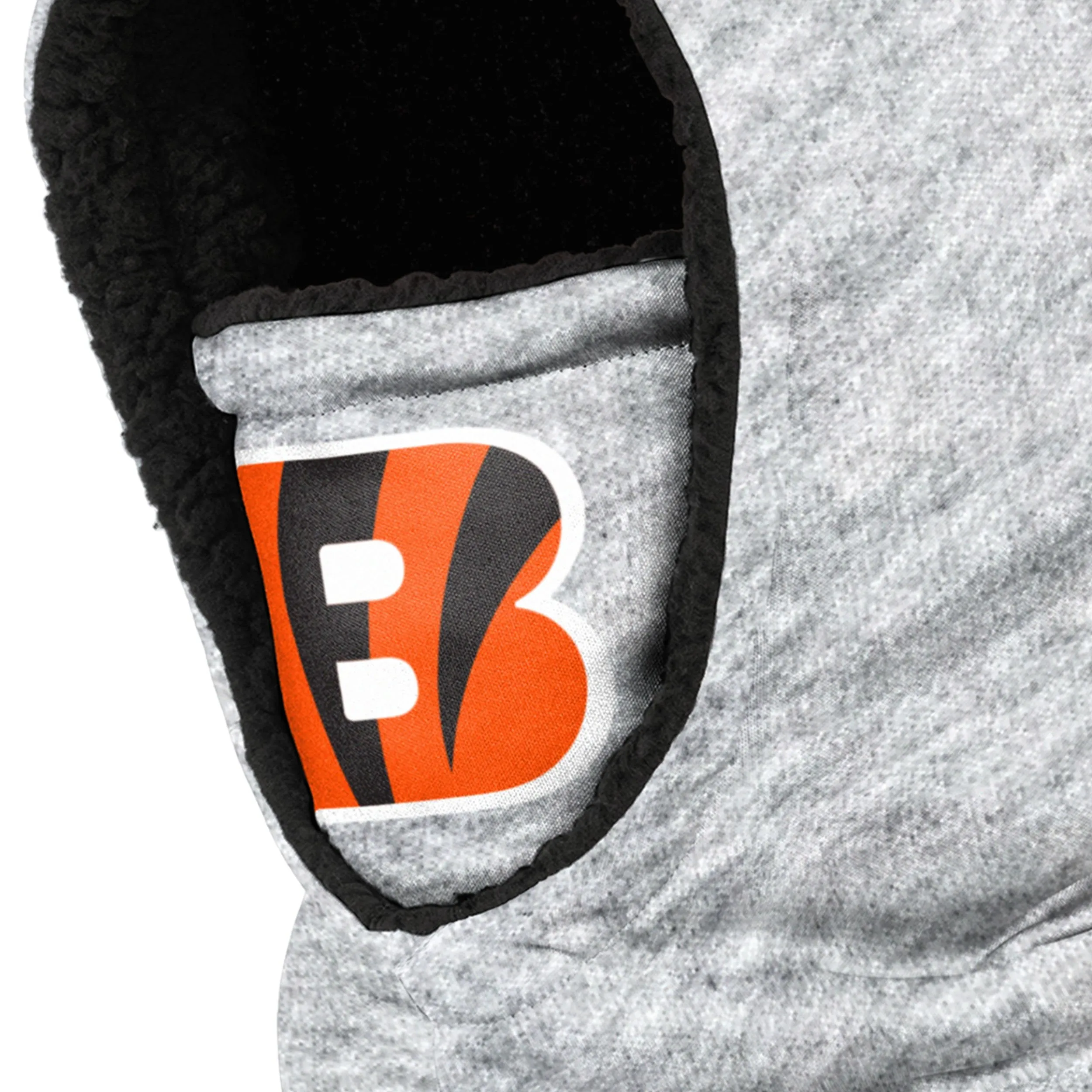 Cincinnati Bengals NFL Heather Grey Big Logo Hooded Gaiter