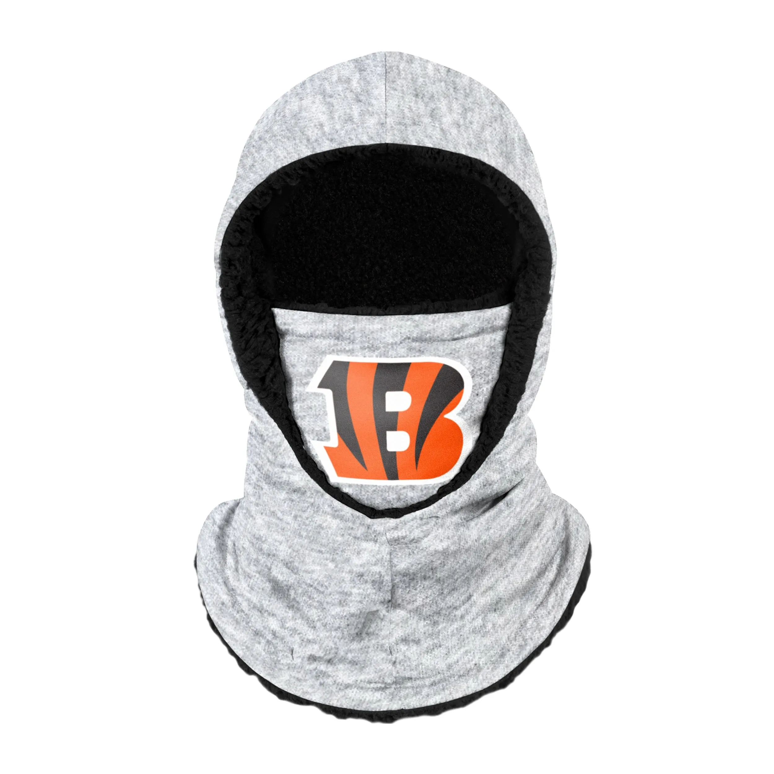 Cincinnati Bengals NFL Heather Grey Big Logo Hooded Gaiter