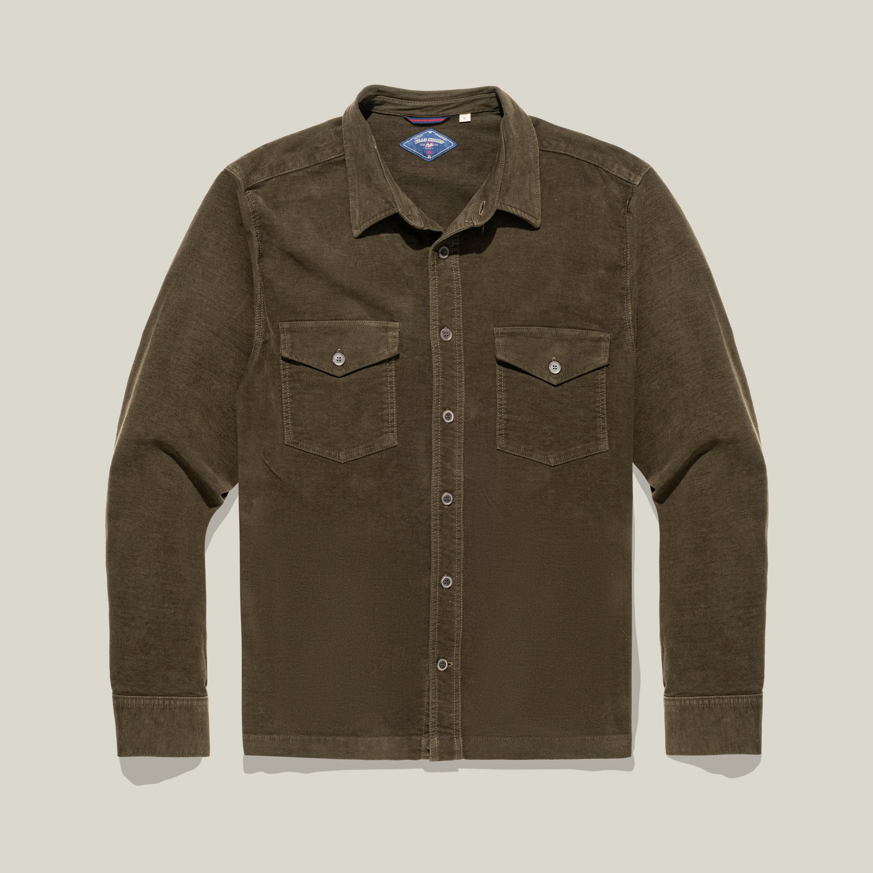 Classic Fit Italian Moleskin Cover Shirt