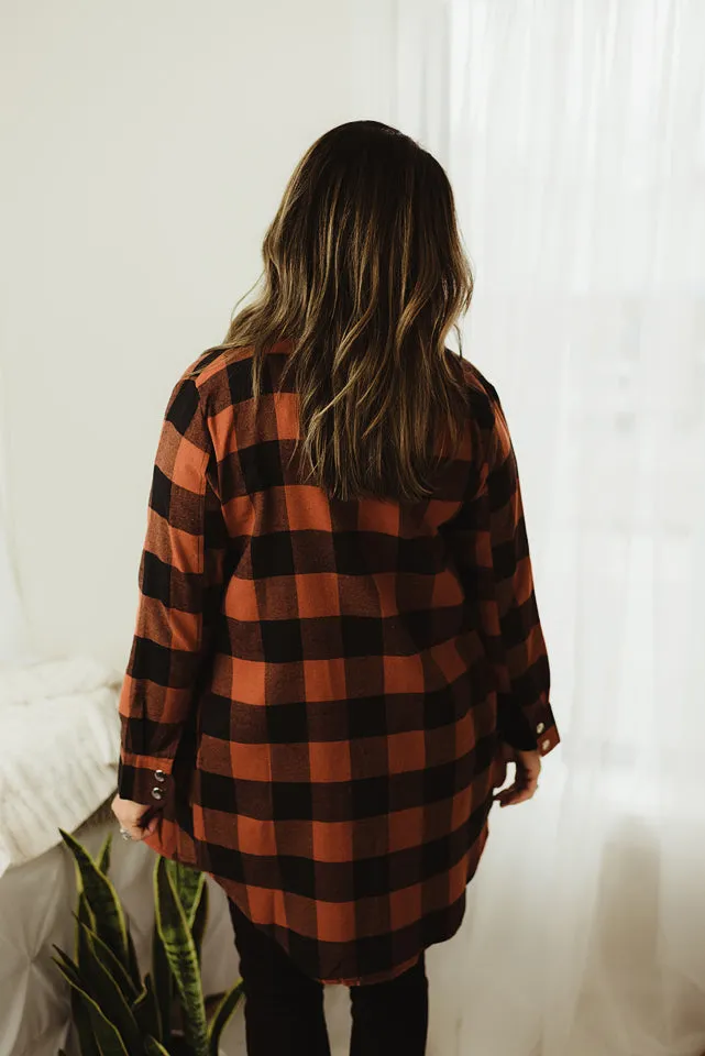 Collared Plaid Shacket