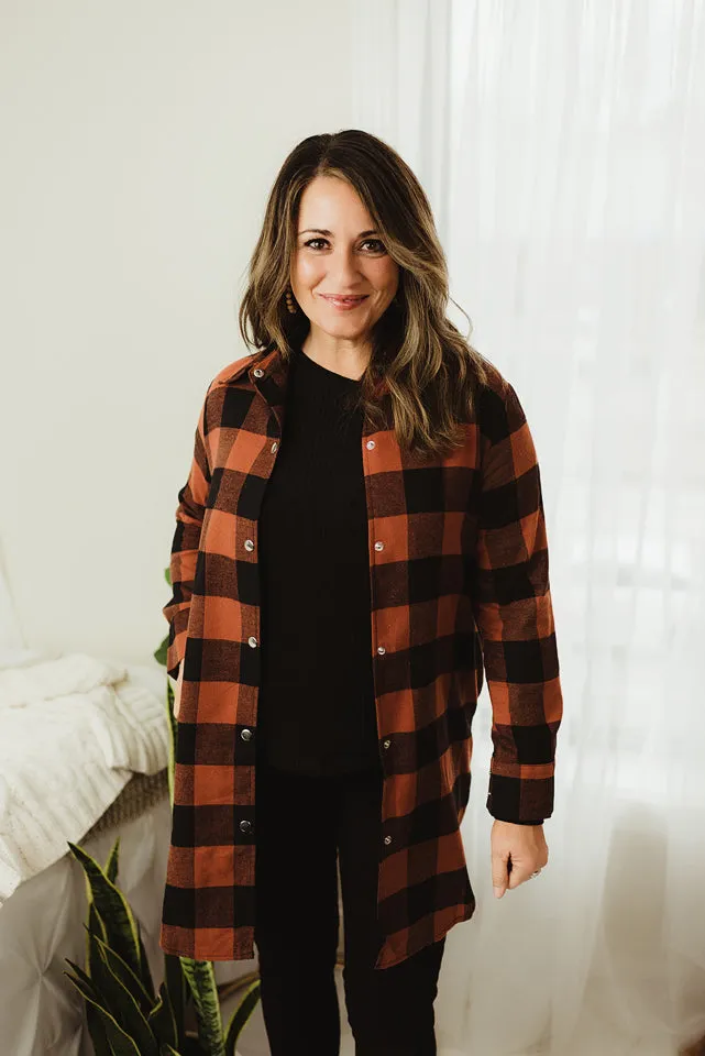 Collared Plaid Shacket